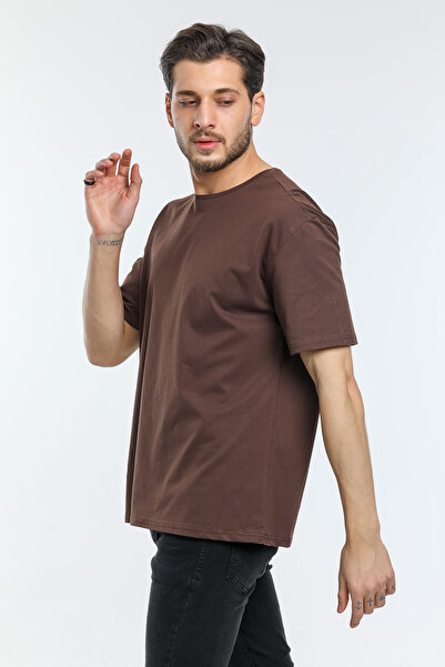 Superlife Ανδρικό T-Shirt με λαιμόκοψη υπερμεγέθης Spr21y30