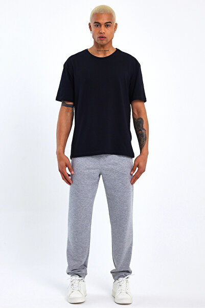 Superlife Ανδρικό παντελόνι με κανονική εφαρμογή Broklyn Printed Thin Sweat Spr 203