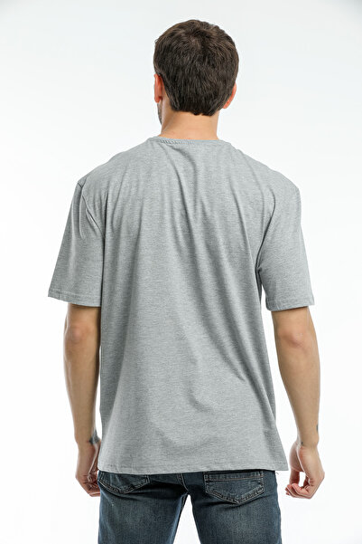 Superlife Ανδρικό μπλουζάκι με λαιμόκοψη πλήρωμα υπερμεγέθη Fit Brooklyn printed T-shirt Spr21y27