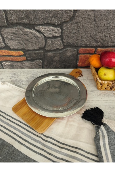 modabakir 22 cm Copper Kunefe Plate and Tray Set