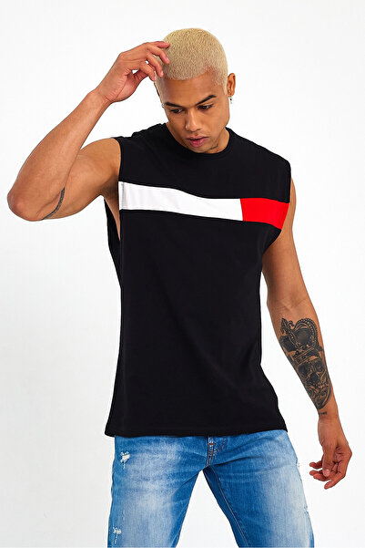 Superlife Ανδρικό μπλουζάκι με λαιμόκοψη Superlife Regular Fit Garnili SPR23AT346