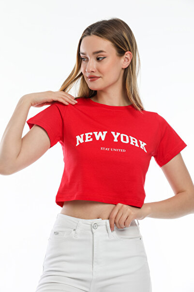 Superlife Γυναικείο T-Shirt New York Printed Spr21y15