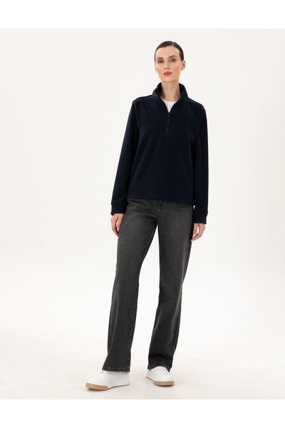 Pierre Cardin Lacivert Oversize Polar Sweatshirt 50300846-VR033