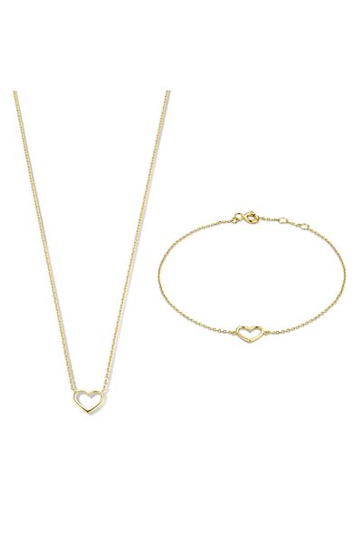 Isabel Bernard Cadeau D'isabel 14 Karat | Gold Halskette Und Armband Geschenksets Ib90058
