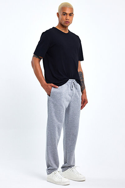 Superlife Ανδρικό λεπτό παντελόνι φούτερ Broklyn Printed - Regular Fit Spr 205