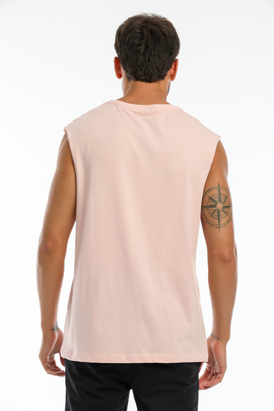 Superlife Ανδρικό μπλουζάκι Superlife με λαιμόκοψη με στάμπα με αέρα Spr21y05