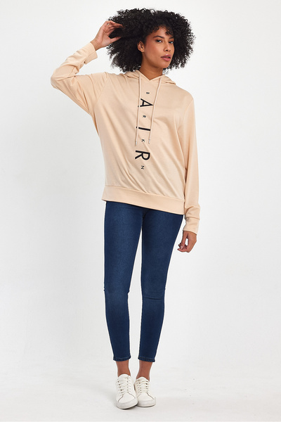 Superlife Γυναικείο φούτερ με κουκούλα Superlife με στάμπα AR SPR22SWk162