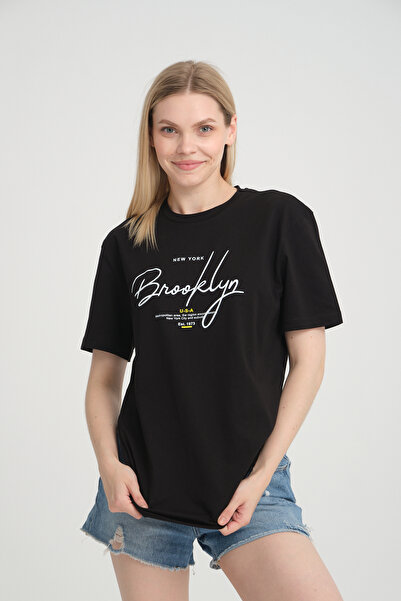 Superlife Γυναικείο μπλουζάκι με λαιμόκοψη Oversize SPR24TSk110