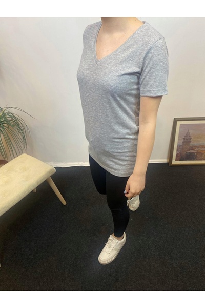 Superlife Γυναικείο μπλουζάκι με λαιμόκοψη σε σχήμα V SPR24tsk246