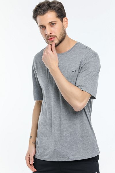 Superlife Ανδρικό T-Shirt με λαιμόκοψη Slim Fit Air Printed Spr21y23