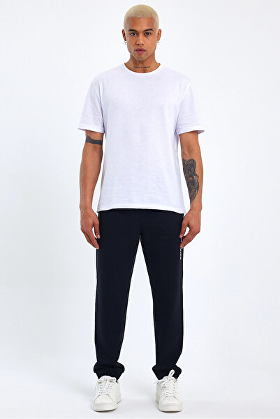 Superlife Ανδρικό παντελόνι με κανονική εφαρμογή Broklyn Printed Thin Sweat Spr 203