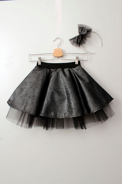 lillia kids 23 aprilie 29 octombrie 19 mai - Set de fuste elastice cu sclipici din tul pentru copii