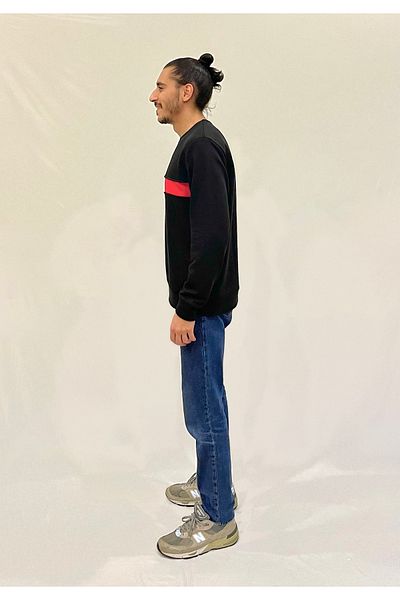 Superlife Мъжки суитшърт с 3 нишки, дебела яка и ежедневен крой, SPR24SW35