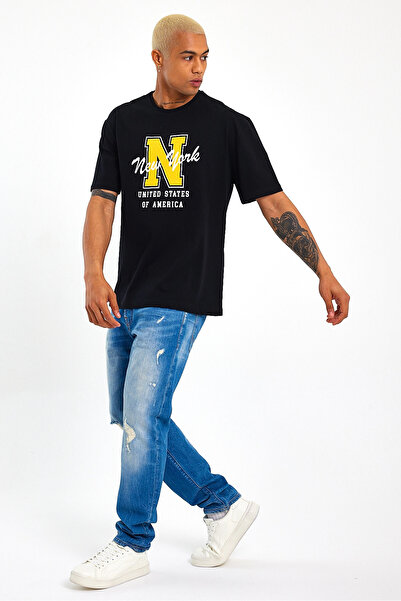 Superlife Men's Crew Neck Regular Fit N Printed T-Shirt Spr22ts113