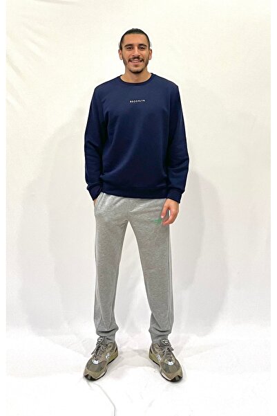 Superlife Ανδρικό παντελόνι με με τύπωμα κλωστές San Francisco B SPR24EA73