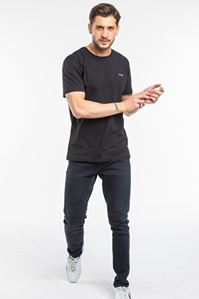 Superlife Ανδρικό μπλουζάκι με λαιμόκοψη με λεπτή εφαρμογή Brooklyn printed Spr 266