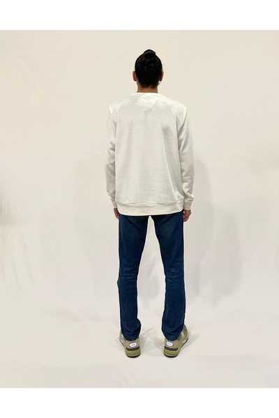 Superlife Men's Crew Neck Comfortable Fit 3 Thread Thick W.Brooklyn Printed Sweatshirt Spr24Sw31