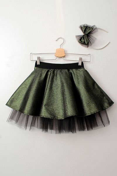lillia kids 23 април 29 октомври 19 май - Еластична детска пола с блестящ тюл