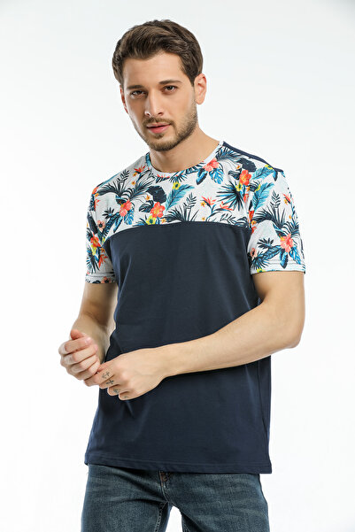 Superlife Суперлайф Чоловічий велосипедний комір Слім-фіт рукав і передня облямівка Футболка SPR21Y06