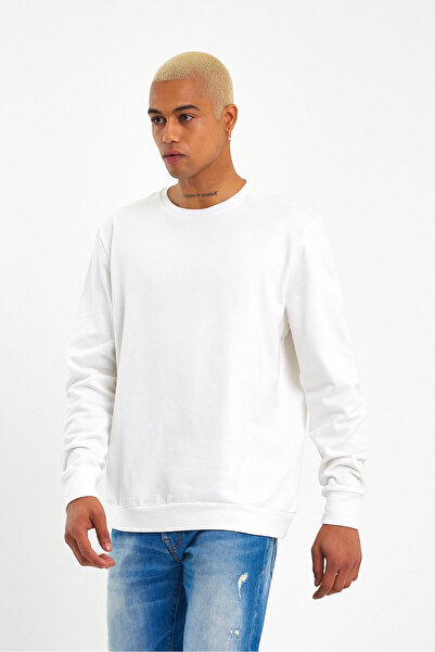 Superlife Ανδρικό φούτερ Superlife με λαιμόκοψη κανονική εφαρμογή, λεπτό φούτερ Spr 20k30