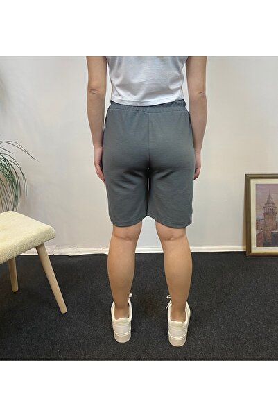 Superlife Γυναικείο άνετο σορτς με ελαστική μέση με στάμπα με τσέπες SPR24SRK208