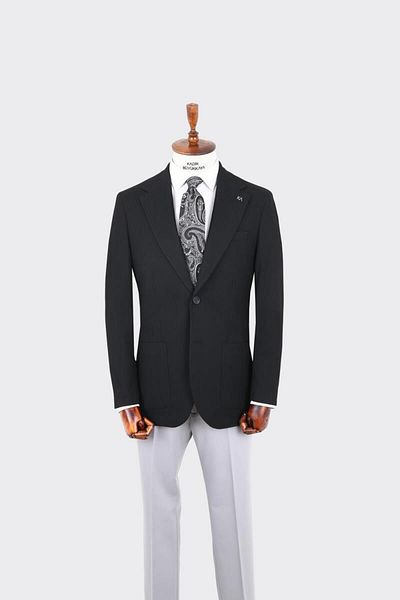 Kadir Büyükkaya Swallow Collar Men's Jacket-Kax5533S