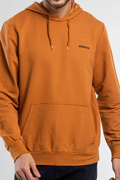 Superlife Ανδρικό φούτερ με μακρυμάνικη στάμπα με κουκούλα - Tight Fit SPR 2019K61