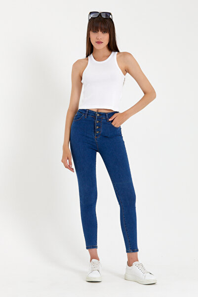 Superlife Σουπερλάιφ Γυναικείο Κροπ Πλέκτο Μπλουζάκι Χωρίς Μανίκια με Ψηλό Λαιμό Slim Fit SPR21Y11