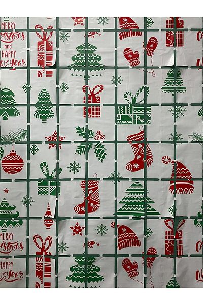 Mini Parti Mini Party Store Christmas Door Curtain White 100*200 cm