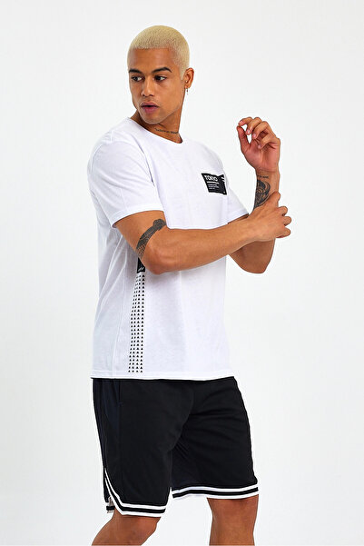 Superlife Ανδρικό μπλουζάκι με λαιμόκοψη Superlife με στάμπα Tokyo SPR23ts303