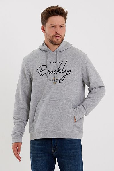 Superlife Ανδρικό φούτερ με κουκούλα Superlife Oversize Fit Brooklyn Print Spr23sw361
