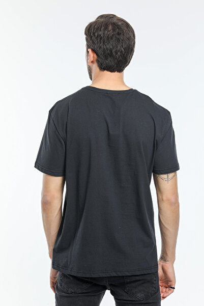 Superlife Ανδρικό μπλουζάκι με λαιμόκοψη με λεπτή εφαρμογή στο μπροστινό μέρος με ραφές Garni Spr21y01