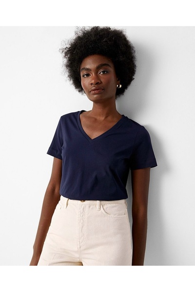 Superlife Γυναικείο μπλουζάκι με λαιμόκοψη σε σχήμα V SPR24TSK45