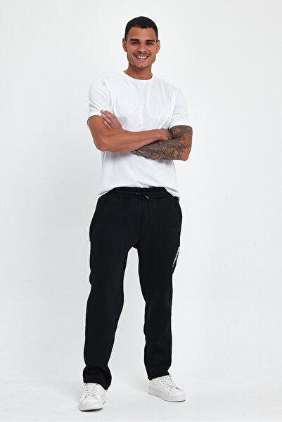 Superlife Men's 3 Thread Thick Brooklyn Printed Sweatpants with Fleece Inside Spr24ea70