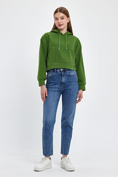 Superlife Γυναικείο φούτερ με κουκούλα Softech Fleece με τσέπη καγκουρό spr24pwk98