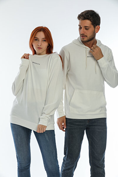 Superlife Men's Hooded Regular Fit Brooklyn Printed Thin Sweatshirt Spr22sw161