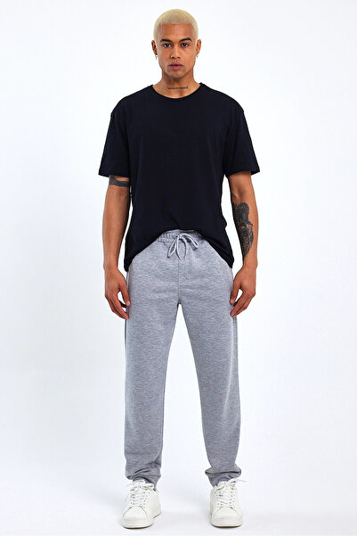 Superlife Ανδρικό παντελόνι με κανονική εφαρμογή Broklyn Printed Thin Sweat Spr 203