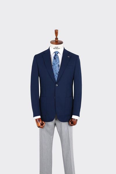 Kadir Büyükkaya Swallow Collar Men's Jacket-Kax5530S