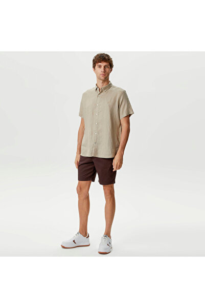 Nautica Erkek Kahverengi Slim Fit Bermuda