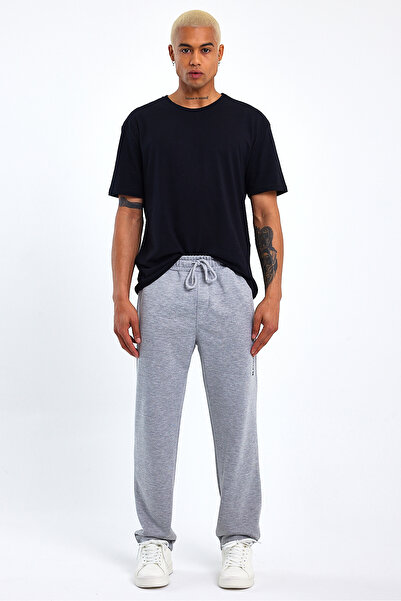 Superlife Ανδρικό λεπτό παντελόνι φούτερ Broklyn Printed - Regular Fit Spr 205