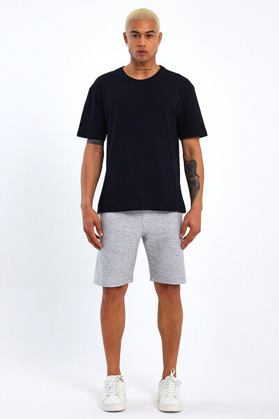 Superlife Superlife Men's Regular Fit Ottoman Fabric Shorts Spr23Sr320