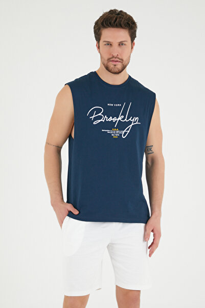 Superlife Суперлайф Чоловічий велосипедний комір Regular Fit Brooklyn Футболка з принтом SPR22TS115