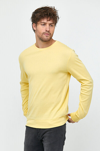 Superlife Ανδρικό φούτερ Superlife με λεπτή εφαρμογή με λαιμόκοψη SPR 20K17