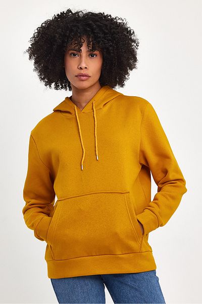 Superlife Women's Hooded Comfortable In-mold Fleece 3 thread SweatShirt spr24swk55