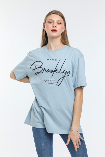 Superlife Γυναικείο μπλουζάκι με λαιμόκοψη Oversize SPR24TSk110