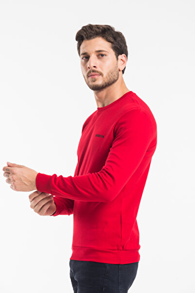 Superlife Süperlife Crew Neck Long Sleeve Tight Fit Thin Men's Sweatshirt Spr2019K18