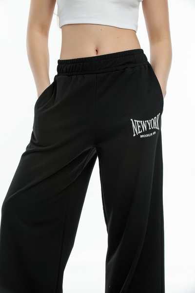 Superlife Γυναικεία φούτερ με φαρδιά πόδια Spr21y60