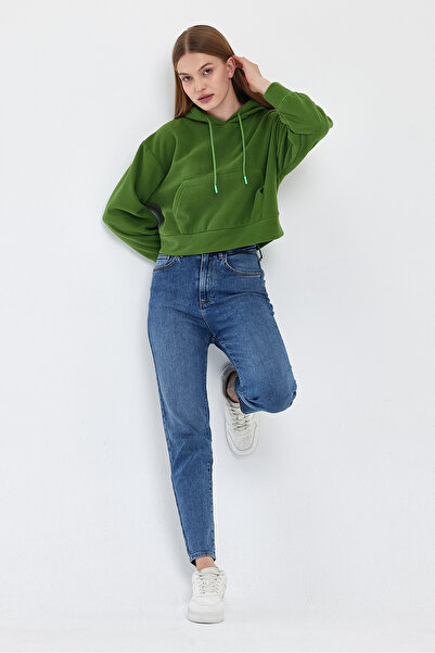 Superlife Γυναικείο φούτερ με κουκούλα Softech Fleece με τσέπη καγκουρό spr24pwk98