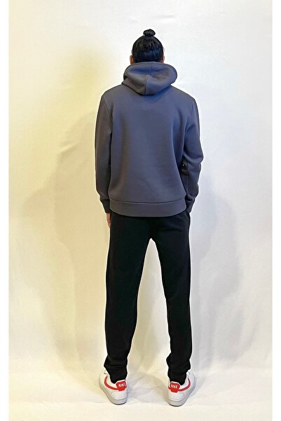 Superlife Men's Hooded Comfortable In-mold Fleece 3 thread Feture Printed SweatShirt spr24sw14