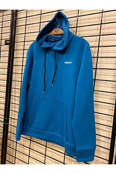 Superlife Ανδρικό φούτερ με κουκούλα με μακρυμάνικο στάμπα, λεπτή εφαρμογή, SPR 2019K61